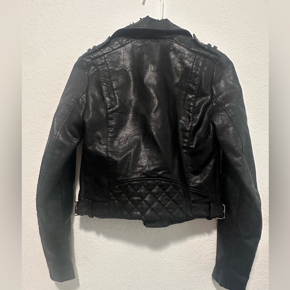 Zara Women's Black Leather Jacket size XS - Picture 3 of 9